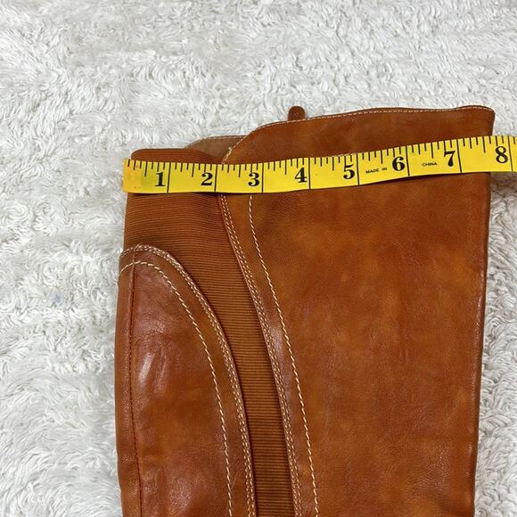 Extreme Eddie Marc faux fur lined tan Regine riding boots, size 8 - Picture 5 of 16